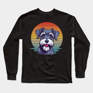 cool schnauzer dog owner cute ideas birthday Long Sleeve T-Shirt